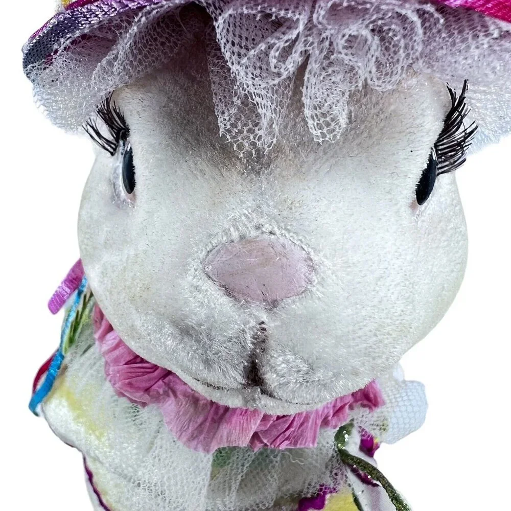 Katherines Collection Wayne Kleski Fairy Bunny Rabbit Flocked Eyelashes Signed - Picture 3 of 16